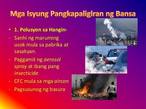 slogan tungkol sa suliraning pangkapaligiran|Isyung Pangkapaligiran Halimbawa At Kahulgan Nito.
